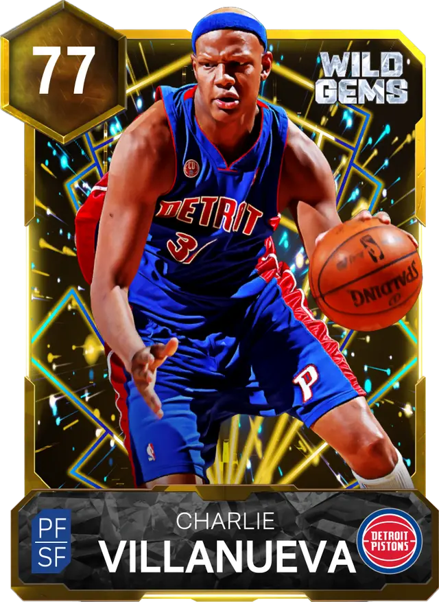 77 Charlie Villanueva | Gold Wild Gems