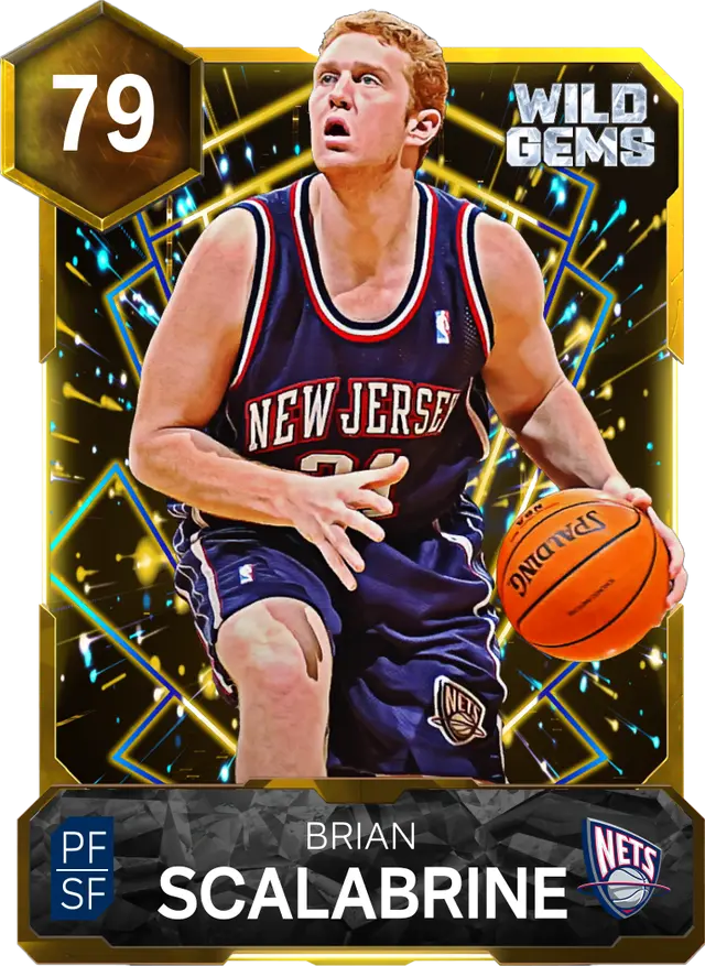 79 Brian Scalabrine | Gold Wild Gems