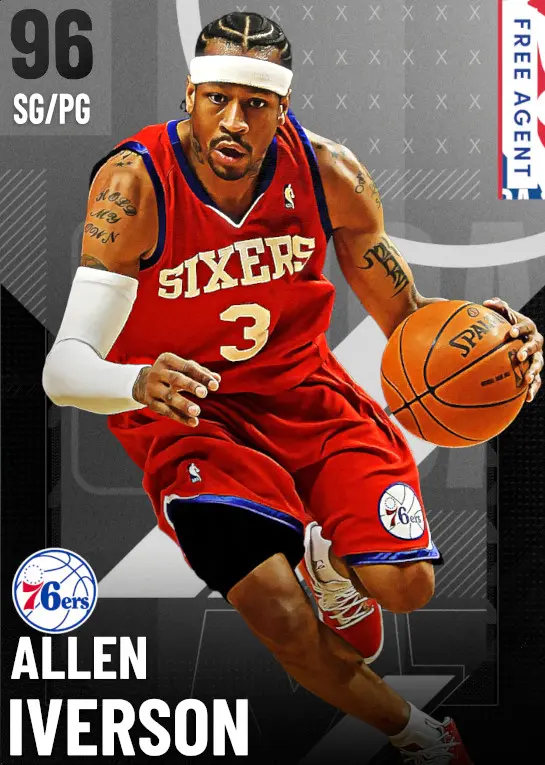 (FREEAGENT) Allen Iverson (96 OVR)