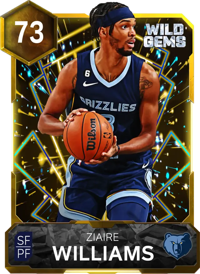 73 Ziaire Williams | Gold Wild Gems