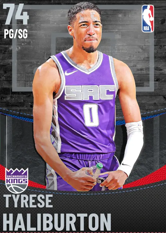 (SILVER) Tyrese Haliburton (74 OVR)