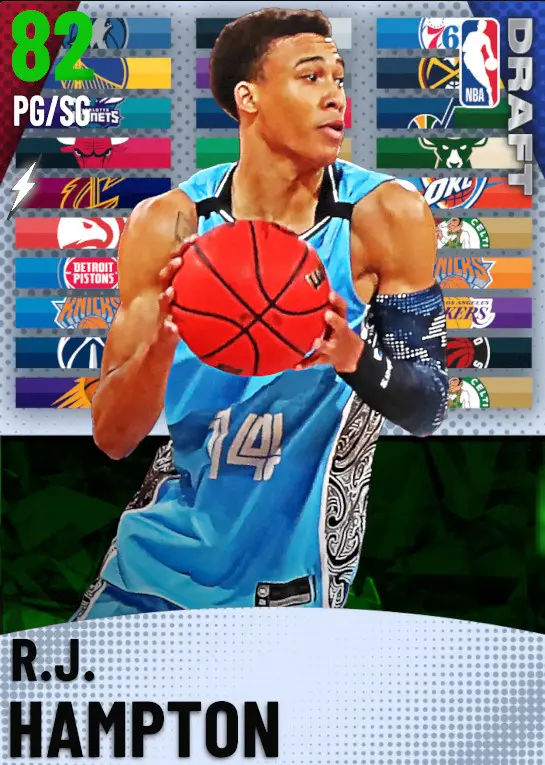(EMERALD) R.J. Hampton (82 OVR)