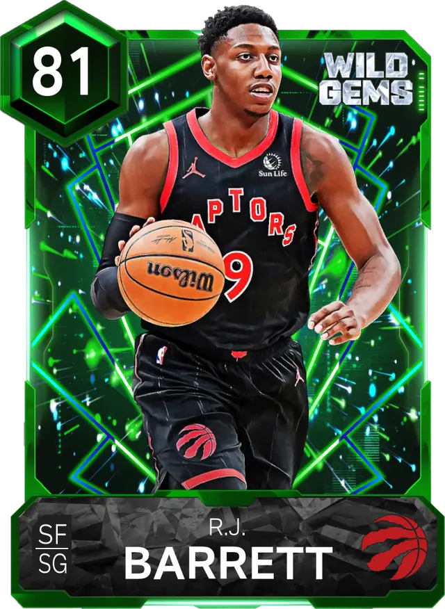 (EMERALD) R.J. Barrett (81 OVR)