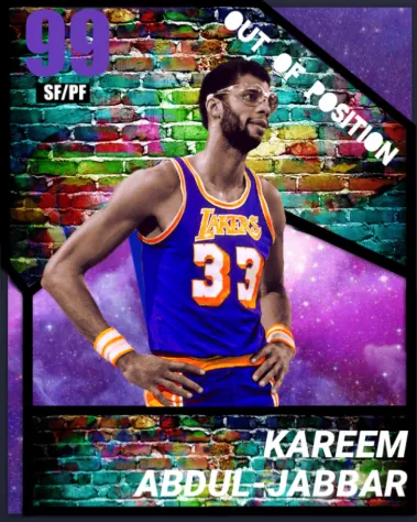 Out of position Kareem Abdul jabber