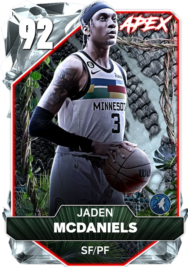 (DIAMOND) Jaden McDaniels (92 OVR)