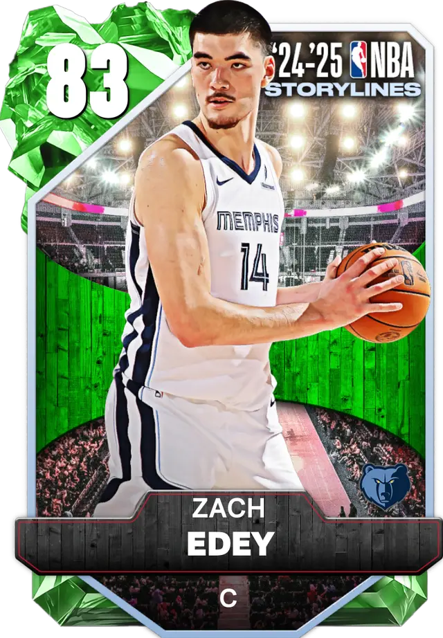 (EMERALD) Zach Edey (83 OVR)