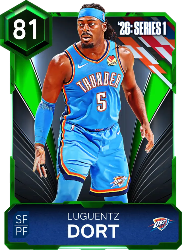 (EMERALD) Luguentz Dort (81 OVR)