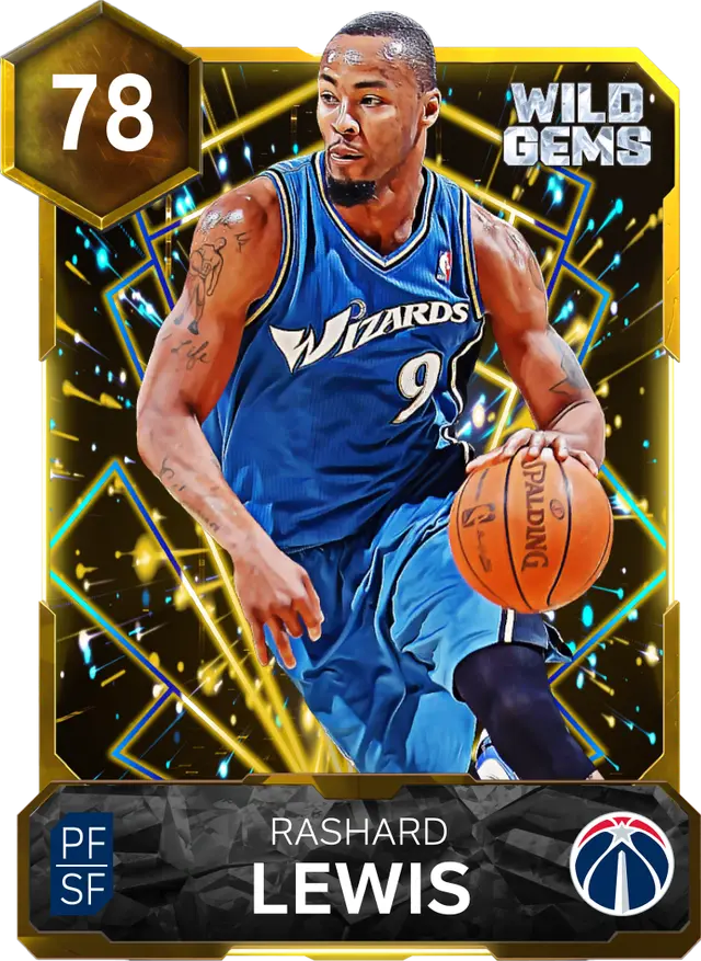 78 Rashard Lewis | Gold Wild Gems
