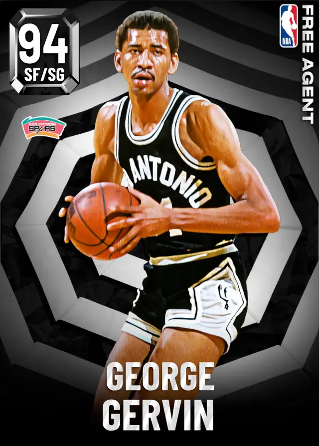 (FREEAGENT) George Gervin (94 OVR)