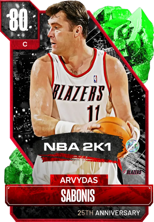 (EMERALD) Arvydas Sabonis (80 OVR)
