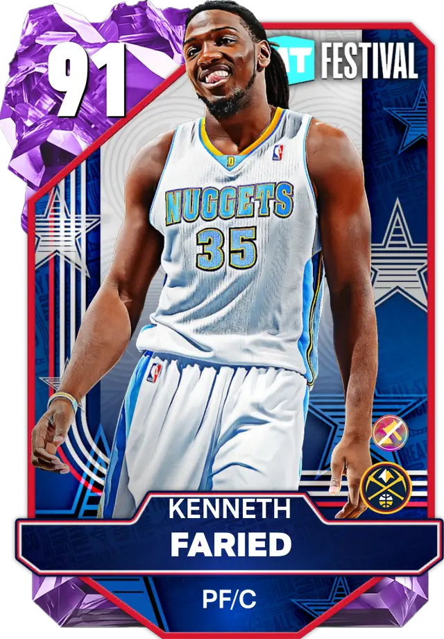 (AMETHYST) Kenneth Faried (91 OVR)