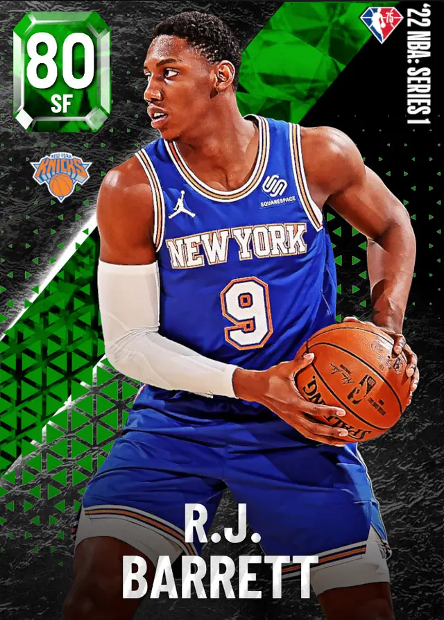 (EMERALD) R.J. Barrett (80 OVR)
