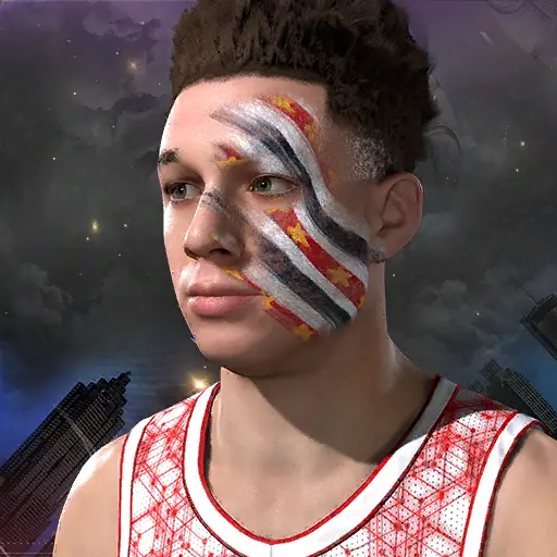Half Flag Facepaint