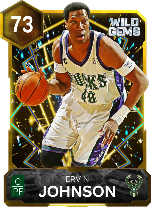 73 Ervin Johnson | Gold Wild Gems