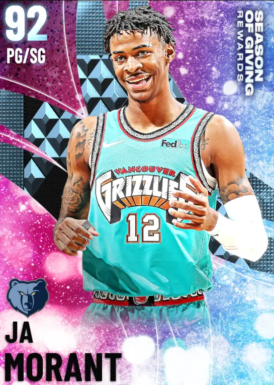 (DIAMOND) Ja Morant (92 OVR)