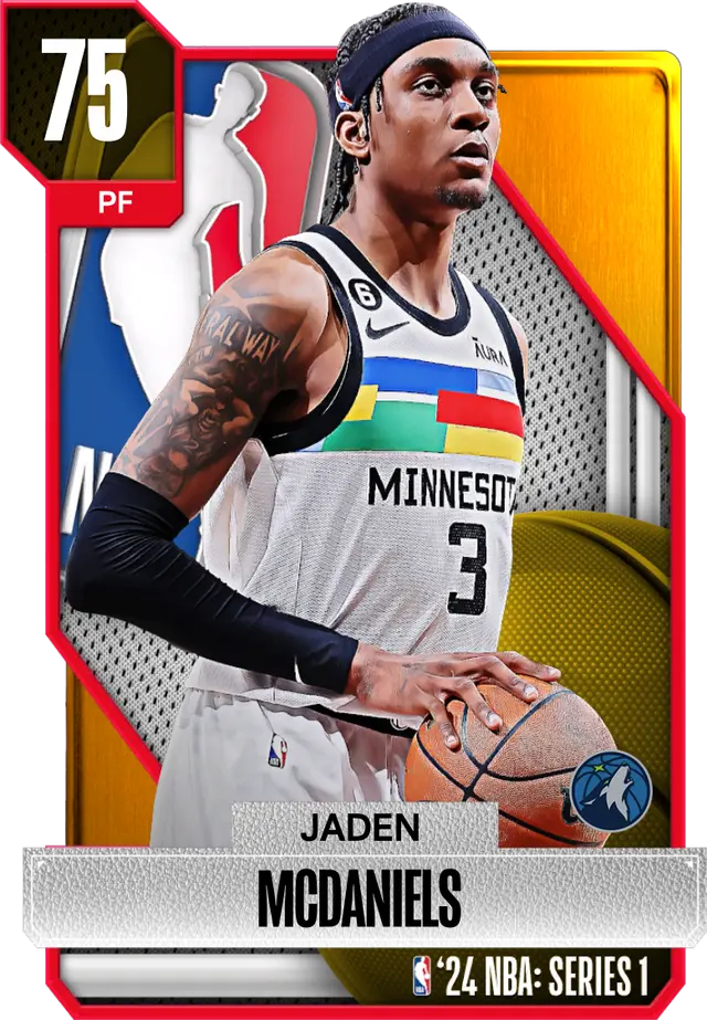 (GOLD) Jaden McDaniels (75 OVR)