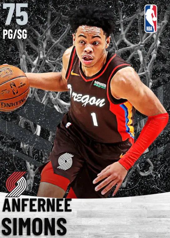 (SILVER) Anfernee Simons (75 OVR)