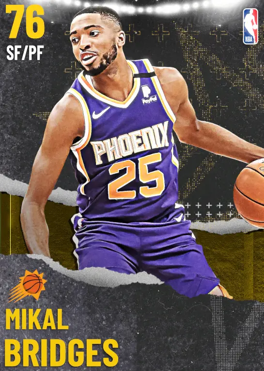 (GOLD) Mikal Bridges (76 OVR)