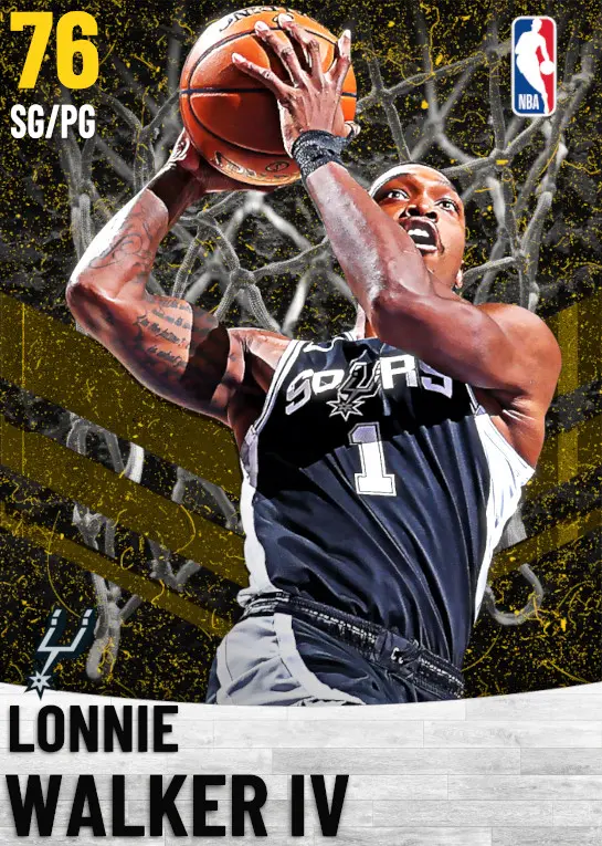 (GOLD) Lonnie Walker IV (76 OVR)