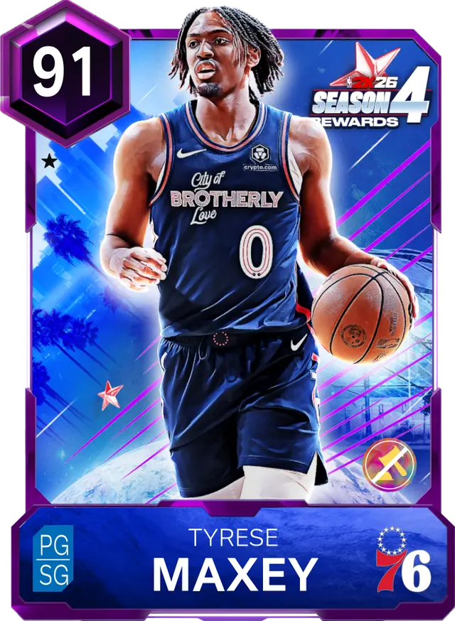 (AMETHYST) Tyrese Maxey (91 OVR)
