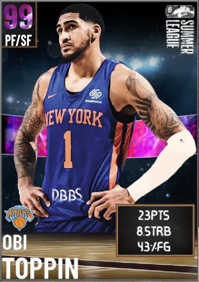 Obi Toppin Summer League (Stat averages are real)