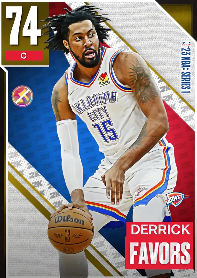 (GOLD) Derrick Favors (74 OVR)