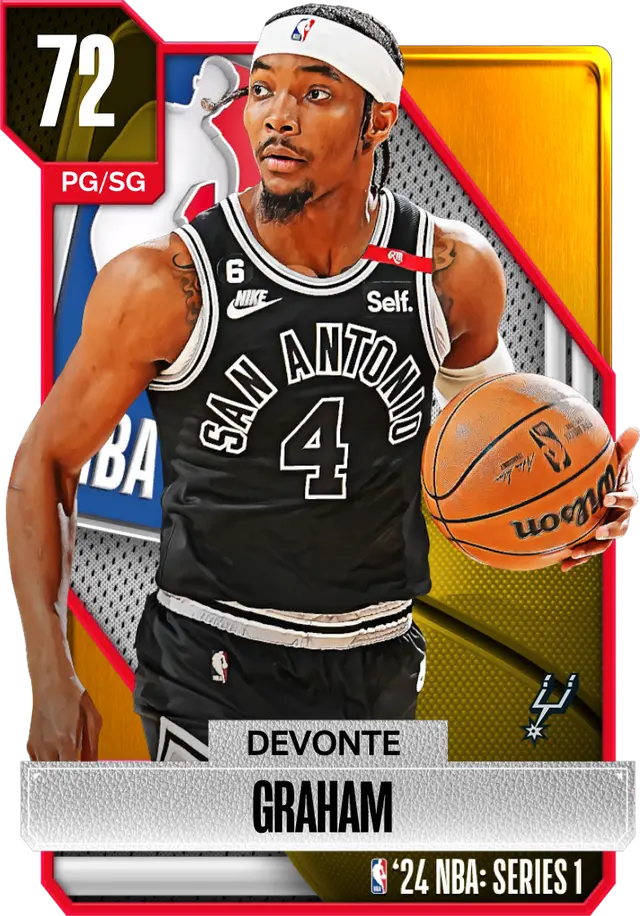 (GOLD) Devonte Graham (72 OVR)