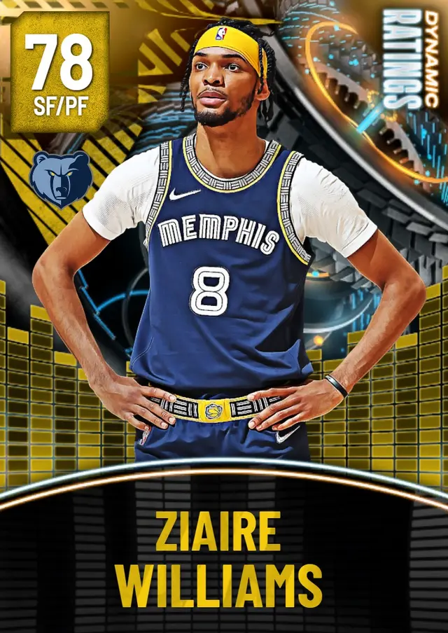 (GOLD) Ziaire Williams (78 OVR)
