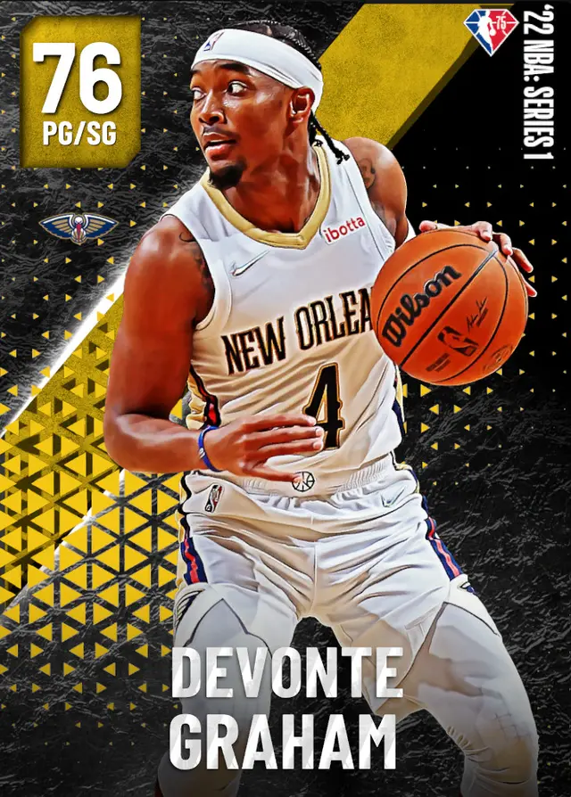 (GOLD) Devonte Graham (76 OVR)