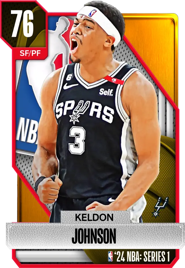 (GOLD) Keldon Johnson (76 OVR)