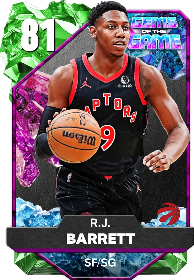 (EMERALD) R.J. Barrett (81 OVR)