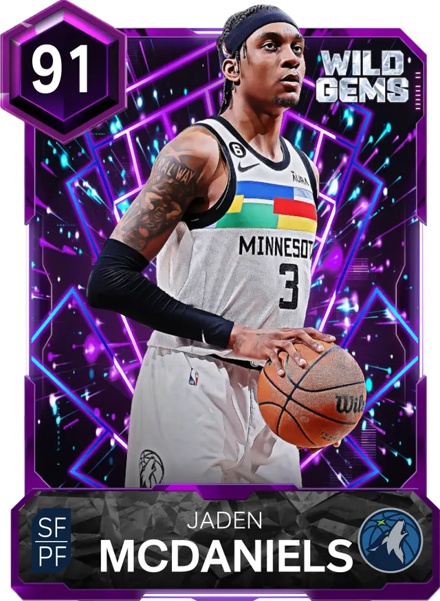 (AMETHYST) Jaden McDaniels (91 OVR)