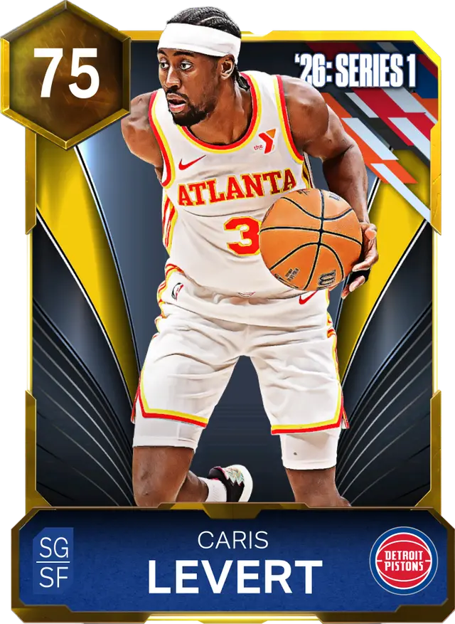 (GOLD) Caris LeVert (75 OVR)