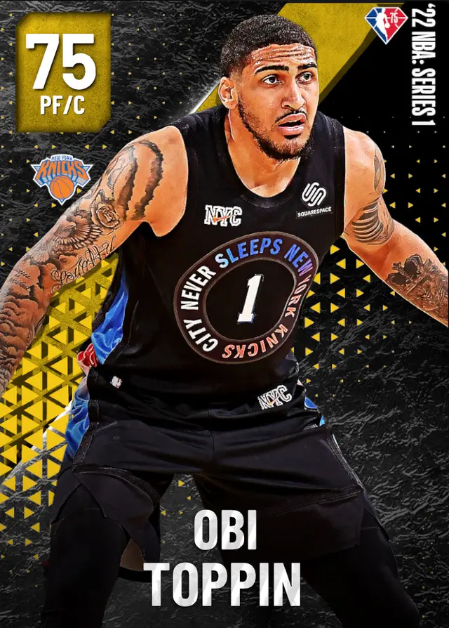 (GOLD) Obi Toppin (75 OVR)