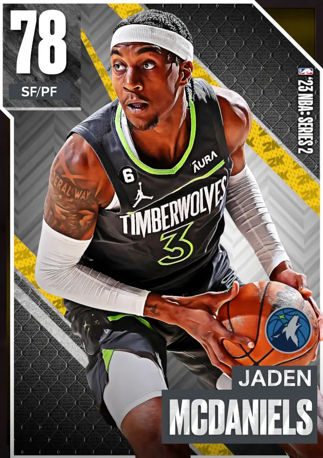 (GOLD) Jaden McDaniels (78 OVR)