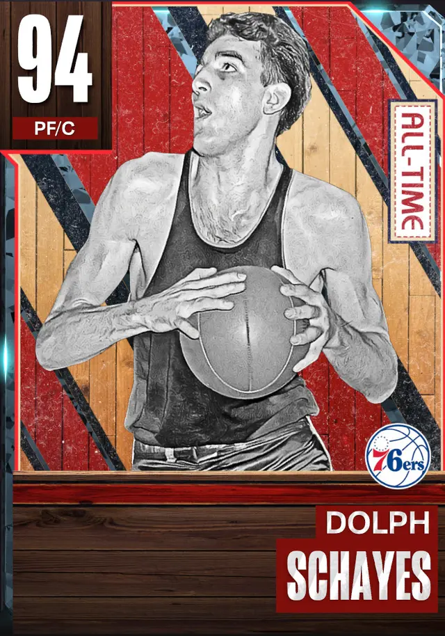 (DIAMOND) Dolph Schayes (94 OVR)
