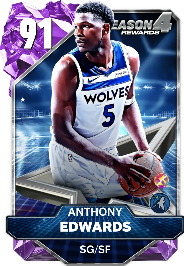 (AMETHYST) Anthony Edwards (91 OVR)