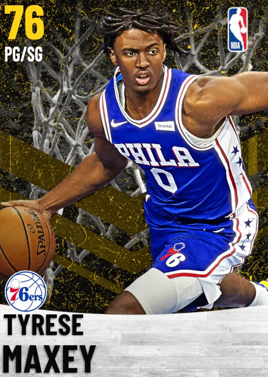 (GOLD) Tyrese Maxey (76 OVR)