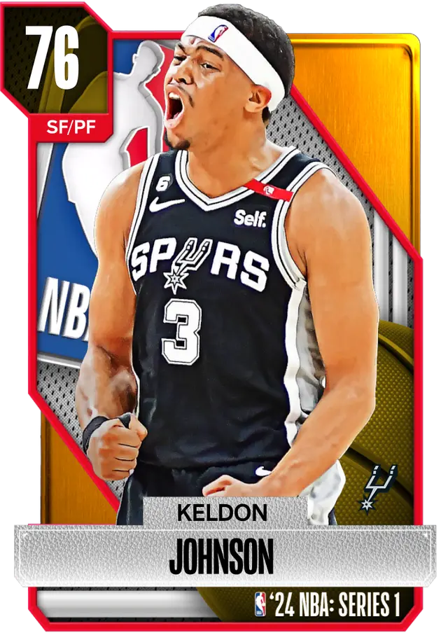 (GOLD) Keldon Johnson (76 OVR)