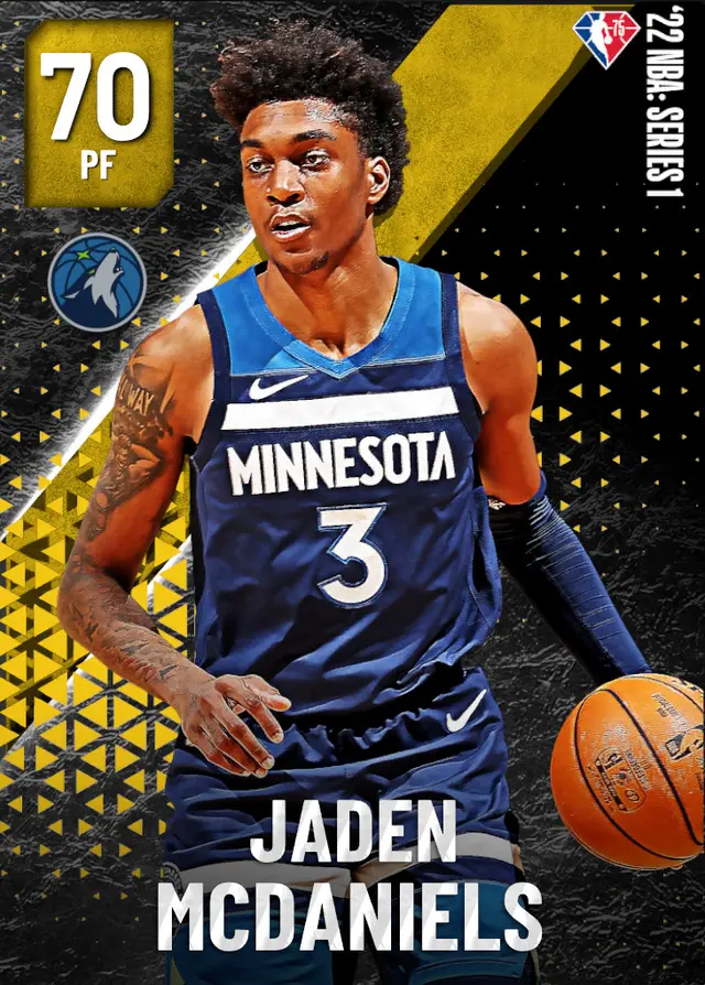 (GOLD) Jaden McDaniels (70 OVR)