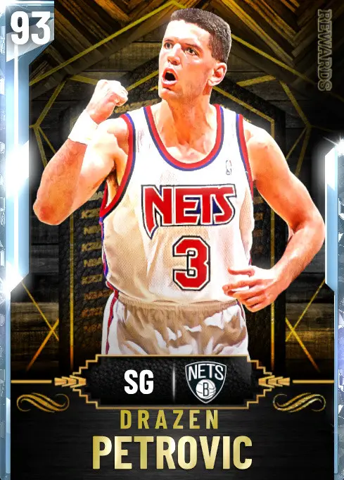 (DIAMOND) Drazen Petrovic (93 OVR)