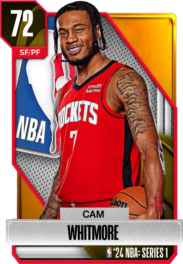 (GOLD) Cam Whitmore (72 OVR)
