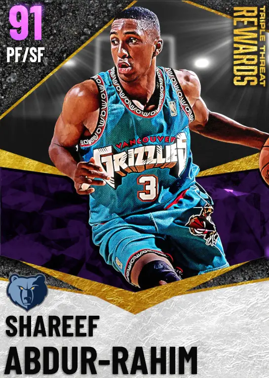 (AMETHYST) Shareef Abdur-Rahim (91 OVR)