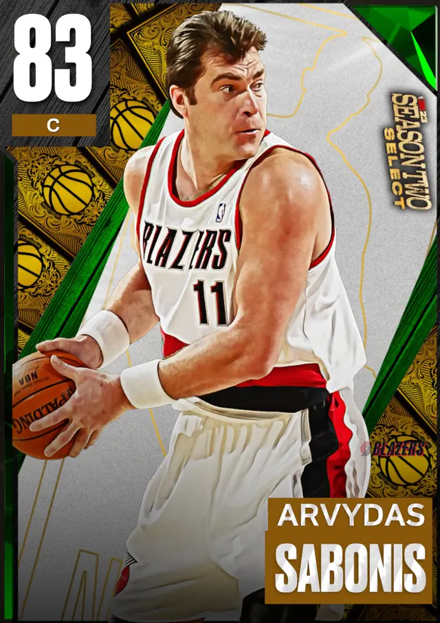 (EMERALD) Arvydas Sabonis (83 OVR)