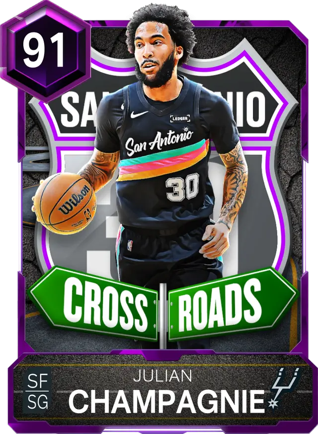 (AMETHYST) Julian Champagnie (91 OVR)