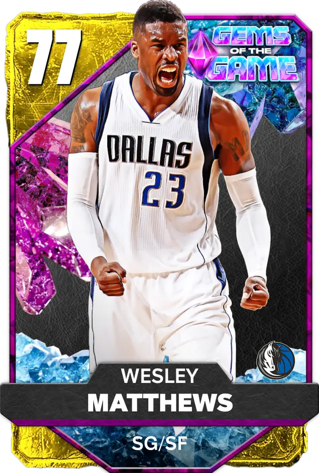 77 Wesley Matthews | Gold Gems of the Game