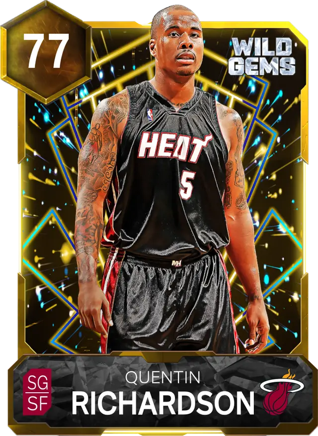 77 Quentin Richardson | Gold Wild Gems