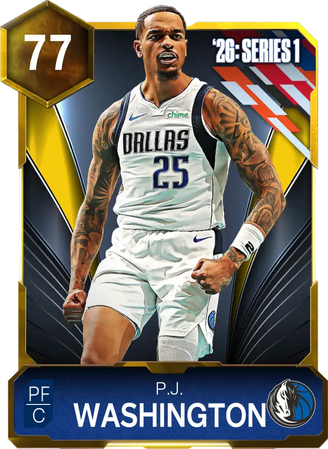 (GOLD) P.J. Washington (77 OVR)
