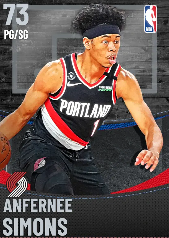 (SILVER) Anfernee Simons (73 OVR)