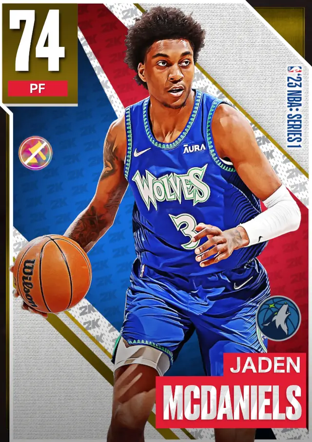 (GOLD) Jaden McDaniels (74 OVR)